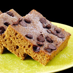 Pumpkin Chocolate Chip Brownies