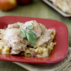 Chicken Thighs w/ Apples