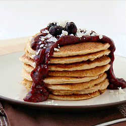 High Protein Oatmeal Pancakes