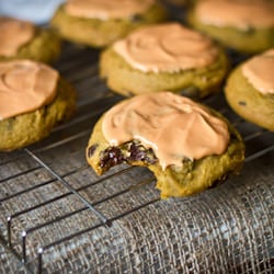 Pumpkin Dark Chocolate Chip Cookies