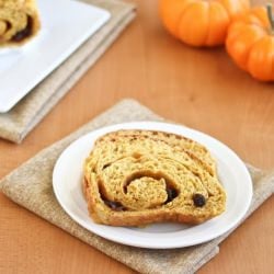 Pumpkin Cinnamon Swirl Bread