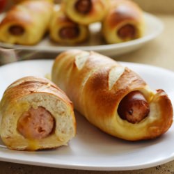 Pretzel Wrapped Bratwurst