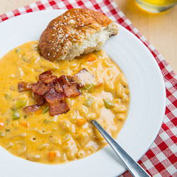 Beer Mac n Cheese Soup