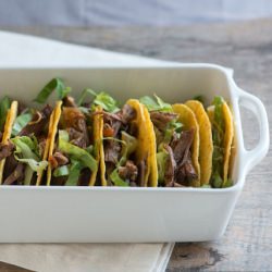 Fire Roasted Tomato and Beef Tacos