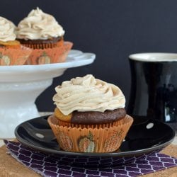 Chocolate Pumpkin Cheesecake Cakes