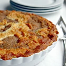Warm Buttermilk Custard Apple Pie