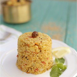 Broken Wheat Upma/Pilaf