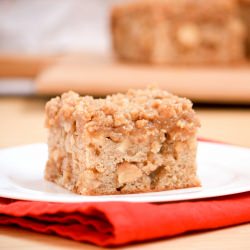 Caramel Apple Crisp Cake