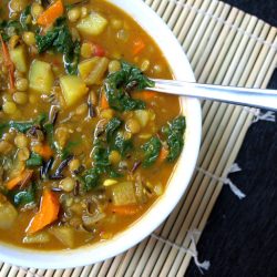 Curry Lentil & Greens Soup