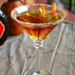 Amaretto Peach Martini