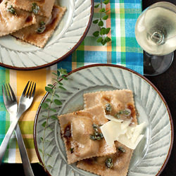 Pumpkin & White Bean Ravioli