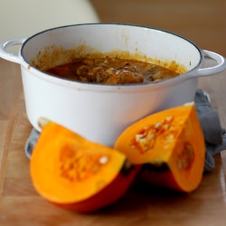 Chicken w/ Pumpkin & Mushrooms