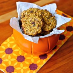 Pumpkin Almond Oat Cookies