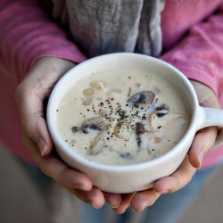 Chicken Crimini Gnocchi Soup