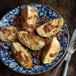 Easy Baked Cabbage with Bacon