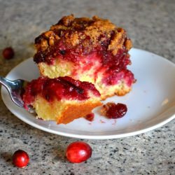 Cranberry-Plum Coffee Cake