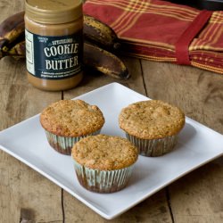 Cookie Butter Lava Banana Muffins