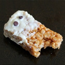 Halloween Peanut Butter Rice Crispy Treats