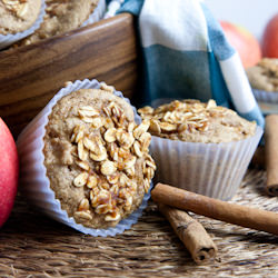 Oil-Free Apple Cinnamon Muffins