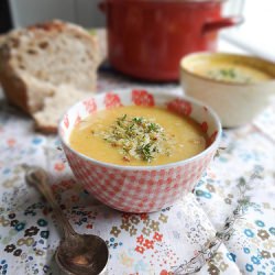 Creamy Potato Carrot & Leek Soup