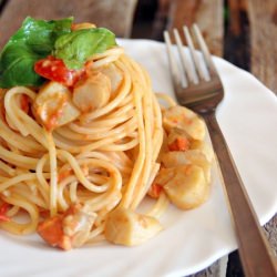 Spaghetti with Cherry Tomatoes
