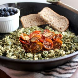 Pesto Tofu Scramble