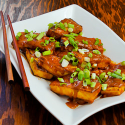 Sriracha Peanut Butter Tofu