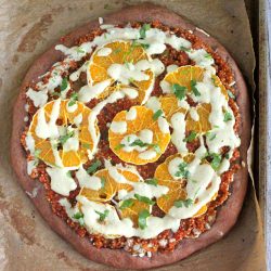 Vegan Quinoa Sloppy Joe Pizza