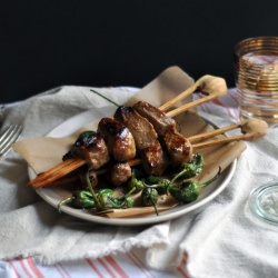 Miso-Marinated Beef Skewers