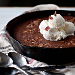 Chocolate Stout and Bacon Brownie