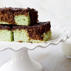 Choco-Mint Marble Brownies