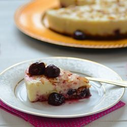 Almond-Cherry Cheesecake