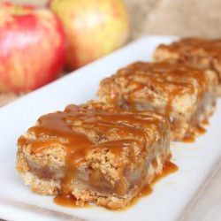 Salted Caramel Apple Bars