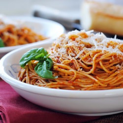 Red Pepper Pesto & Angel Hair Pasta