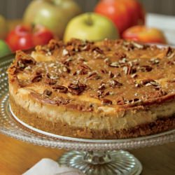 Apple Caramel Cheesecake