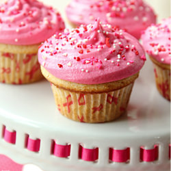 Raspberry Vanilla Bean Cupcakes