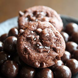 Salted Caramel Brownie Bites