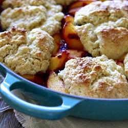 Peach Berry Cobbler