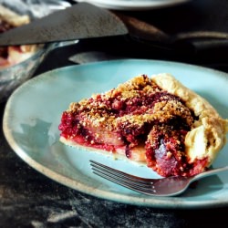 Rustic Pie with Beet Apple & Plum