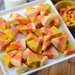 Candy Corn Cookie Bites