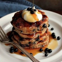 Huckleberry Sprouted Wheat Pancakes