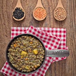 Lentils with Curry & Pineapple