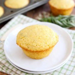 Cheddar Rosemary Corn Muffins