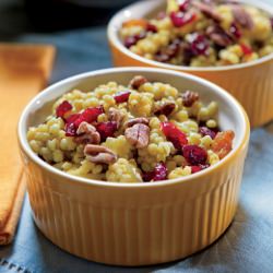 Curried Barley with Cranberries