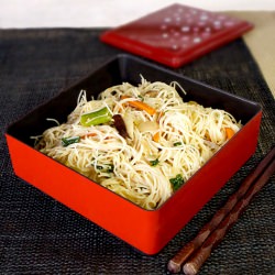 Veggie Stir Fried Rice Noodles