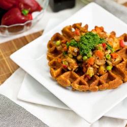 Chana Masala Waffles