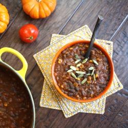Pumpkin Black Bean Chili