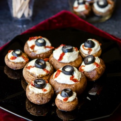 Stuffed Mushroom Eyeballs