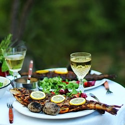 Grilled Lemon-Rosemary Trout