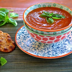 Roasted Eggplant and Tomato Soup
